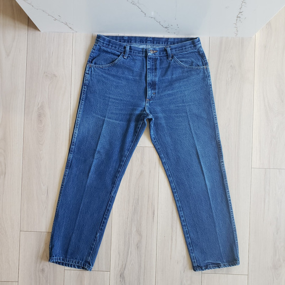 Rustler Jeans Mens 36 Straight Stone Wash Workwear Cowboy Western Denim 36x29 - Picture 3 of 13